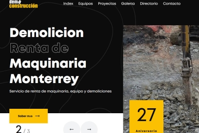 Diseño web Demoliciones y Construcciones